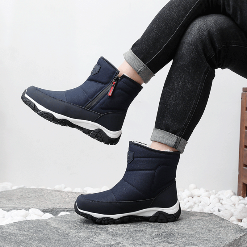 Waterproof winter work safety shoes with orthopedic insoles offer maximum protection from the cold, a durable, non-slip sole, and all-day comfort.