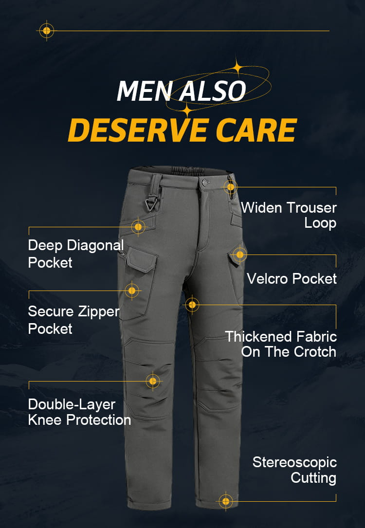 ⏳LAST DAY SALE 46% OFF!🔥Men's Windproof & Warm Outdoor Military Tactical Pants